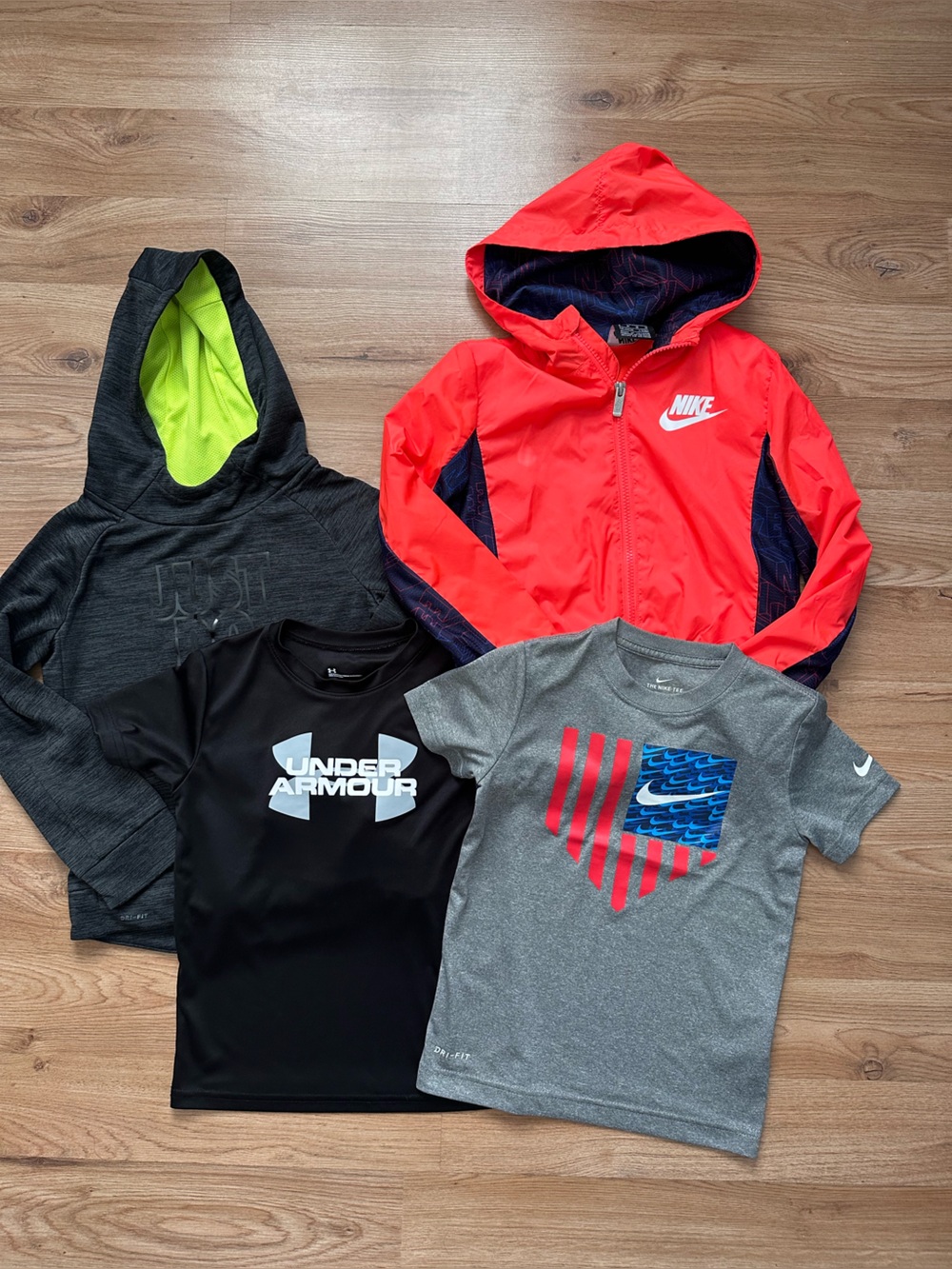 Nike & Under Armour Lot Little Kids Size 6